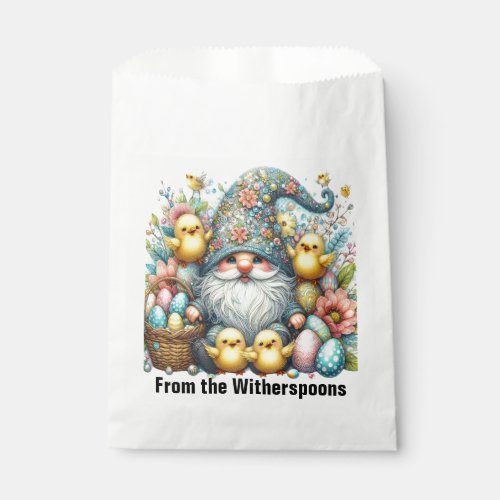 Precious Gnome Easter Theme Invitation Favor Bag