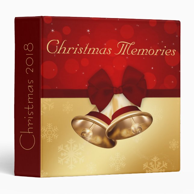 Precious Golden Christmas Bells Binder (Front/Spine)
