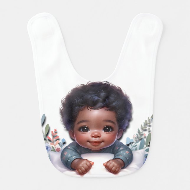 Precious Hands (African-American)  Baby Bib (Front)