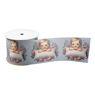 Precious Hands Baby Boy Satin Ribbon