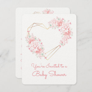 Precious Hearts Baby Shower Invitation