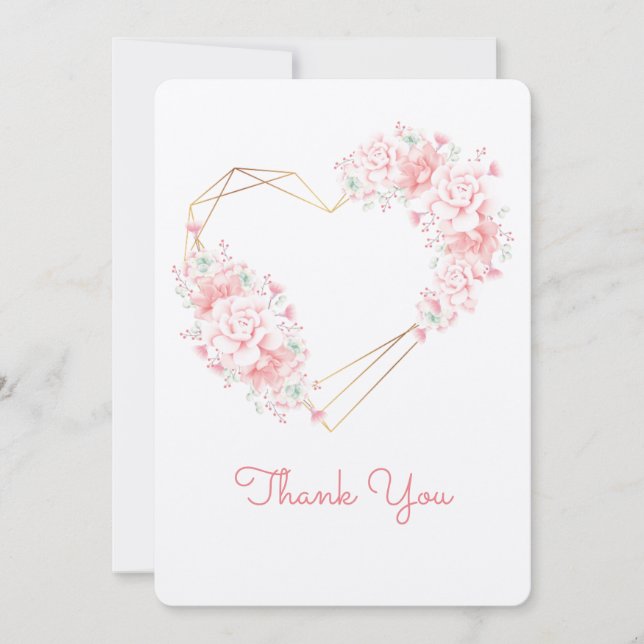 Precious Hearts Thank You Card (Front)