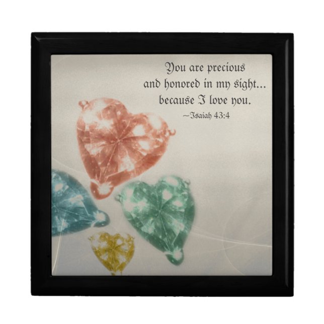 Precious Jewels Scripture Keepsake Box (Front)
