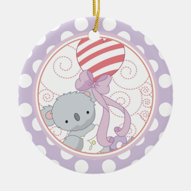 Precious koala  Baby's First Christmas Ornament (Front)