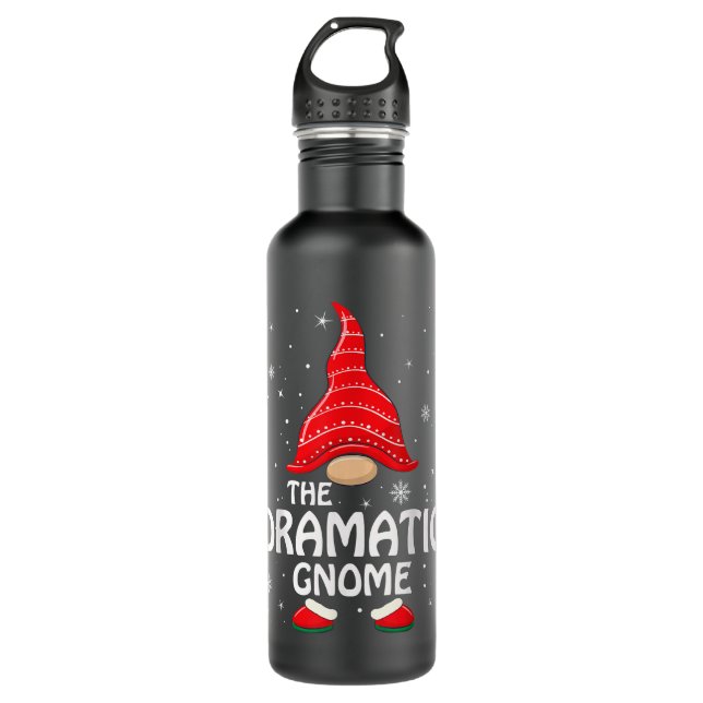 Precious Life The Dramatic Gnome Matching Family G Stainless Steel Water Bottle (Front)
