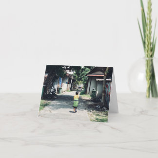 Precious Little Baboo Thank You Card