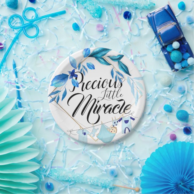 Precious Little Miracle Paper Plates (Party)