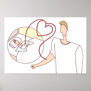 Precious lives connected by hearts. poster
