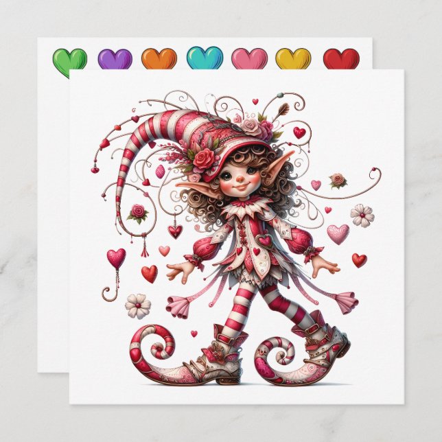 Precious Love - Valentine Theme Invitation (Front/Back)