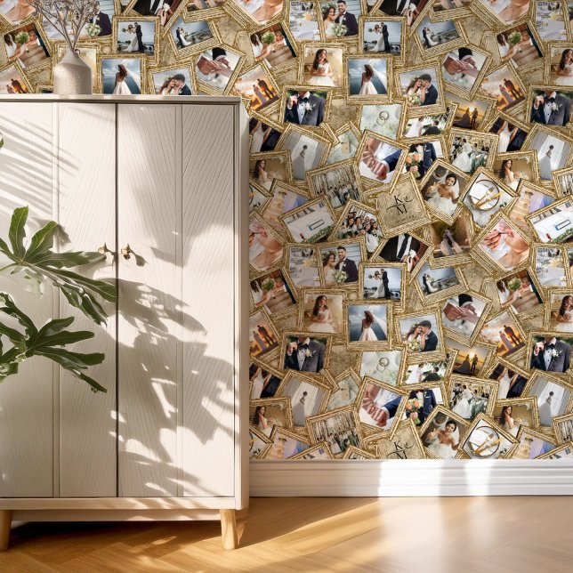 Precious Memories 30 Photo Collage Gold ID1065 Wallpaper (Creator Uploaded)