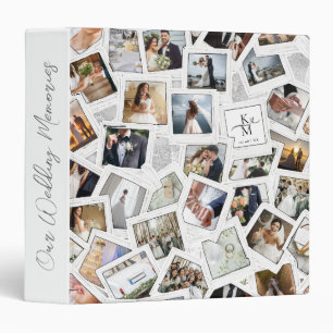 Precious Memories 30 Photo Collage White ID1065 3 Ring Binder