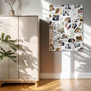 Precious Memories 30 Photo Collage White ID1065 Print