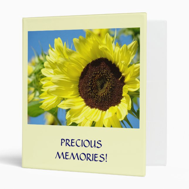 PRECIOUS MEMORIES! Binder Sunflowers Favorite Time (Front/Inside)