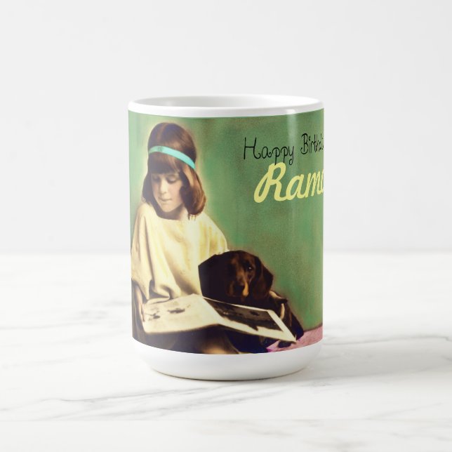 Precious Moments dachshund dog Coffee Tea Mug (Center)