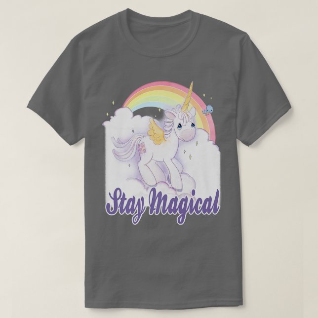 Precious Moments Stay Magical Unicorn Rainbow Post T-Shirt (Design Front)