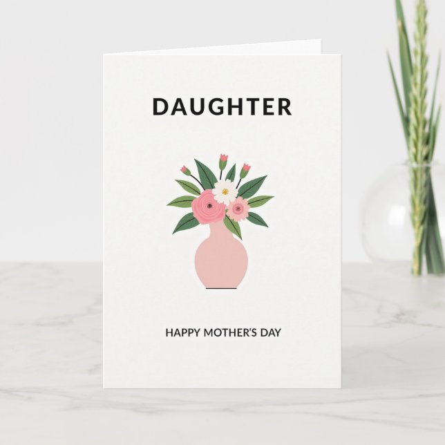 Precious Mothers Day Daughter Card (Front)