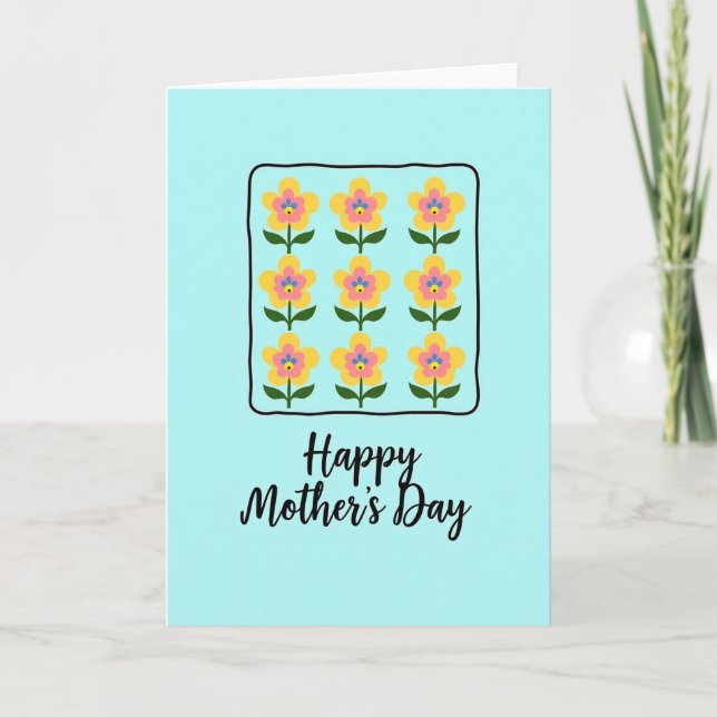 Precious Mothers Day Motif Card (Front)