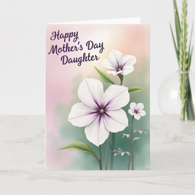 Precious Mothers Day Posy Card (Front)