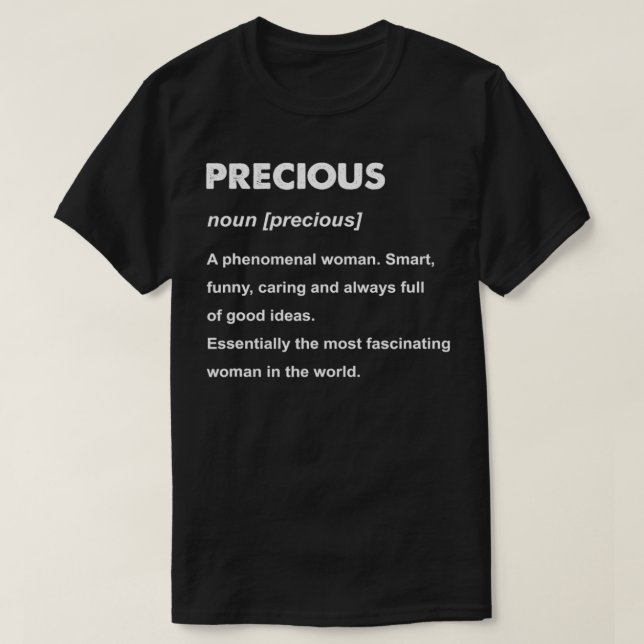 Precious Name  T-Shirt (Design Front)