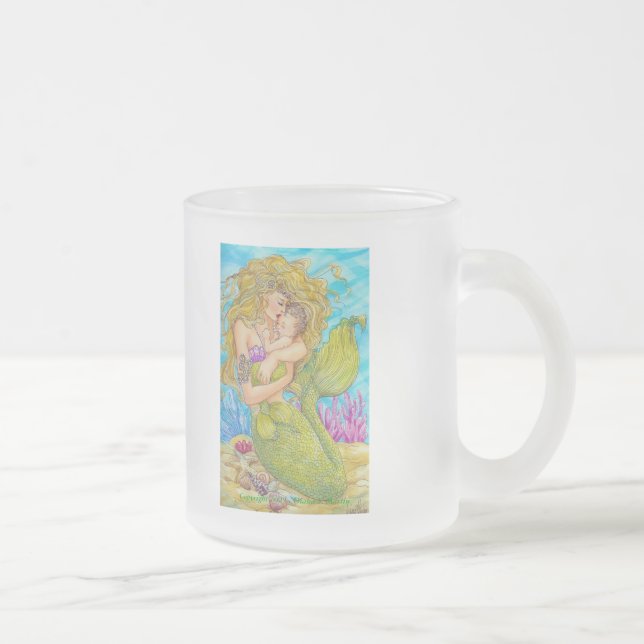 Precious One Frosted Glass Coffee Mug (Right)