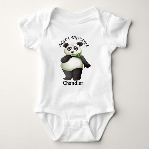 Precious Panda Baby Jersey Bodysuit