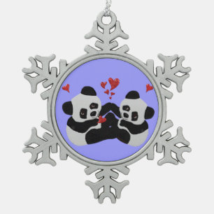 Precious Panda Christmas Ornament