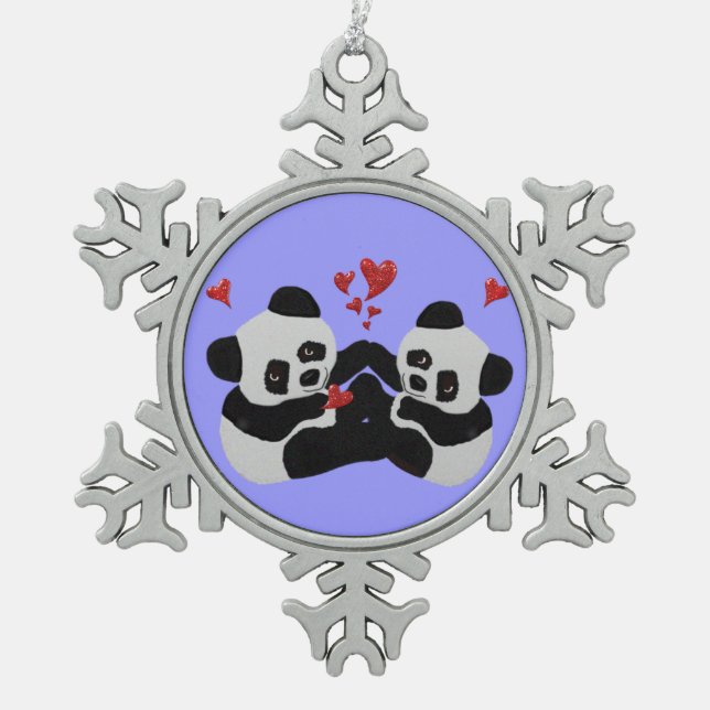 Precious Panda Christmas Ornament (Front)