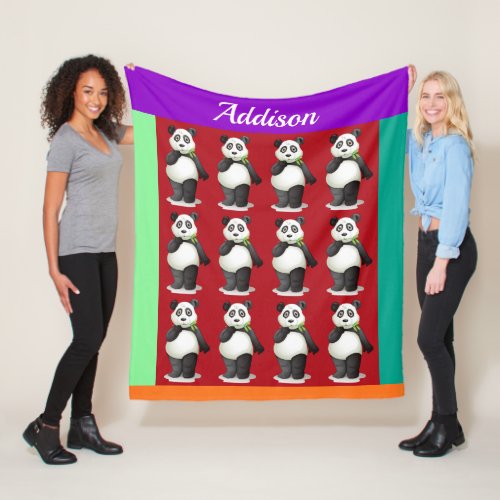 Precious Panda Fleece Blanket