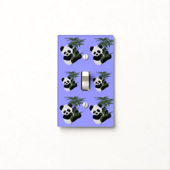 Precious Panda Light Switch Cover by Coconutzoo at Zazzle