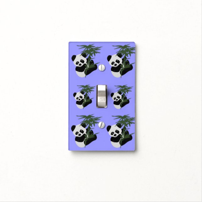 Precious Panda Light Switch Cover (In Situ)
