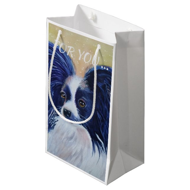 PRECIOUS PAPILLON SMALL GIFT BAG (Front Angled)