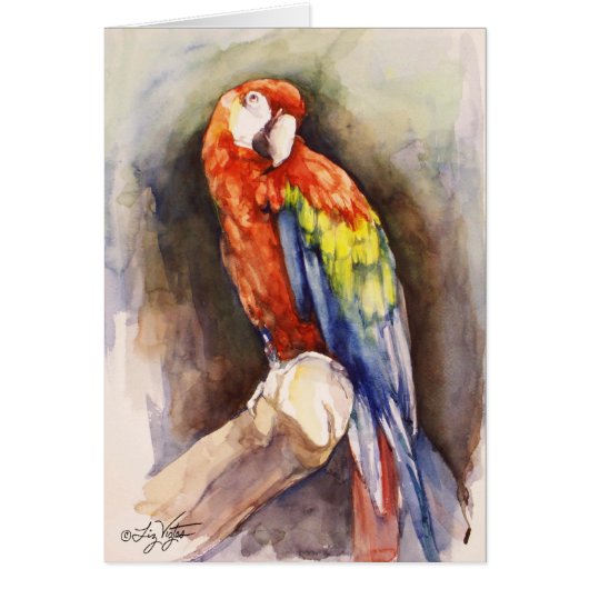 Precious Parrot Card (Front)