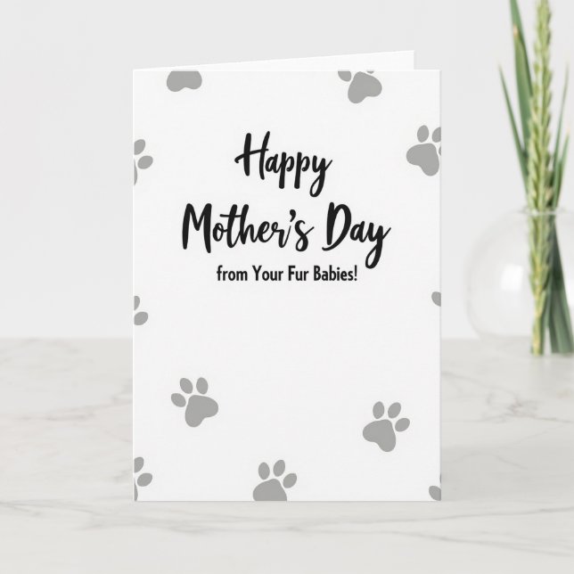 Precious Paws Mothers Day Card (Front)