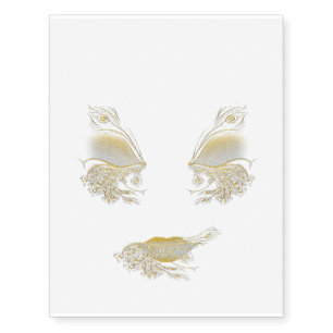Precious Peacock Temporary Tattoos