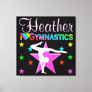 PRECIOUS PERSONALIZED I LOVE GYMNASTICS WALL ART