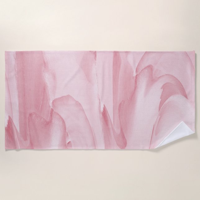 Precious Pink Beach Towel (Front)