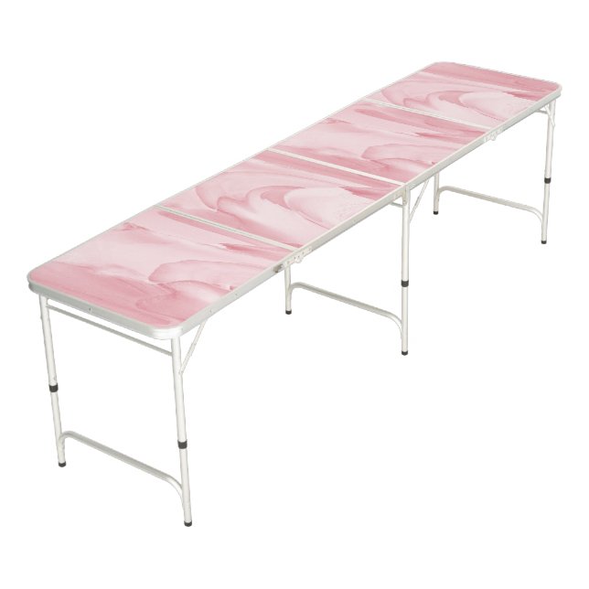 Precious Pink Beer Pong Table (Angled)