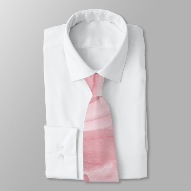Precious Pink Neck Tie (Tied)
