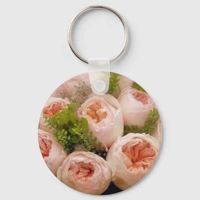 Precious Pink Roses Keychain (Front)