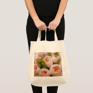 Precious Pink Roses Large Tote Bag