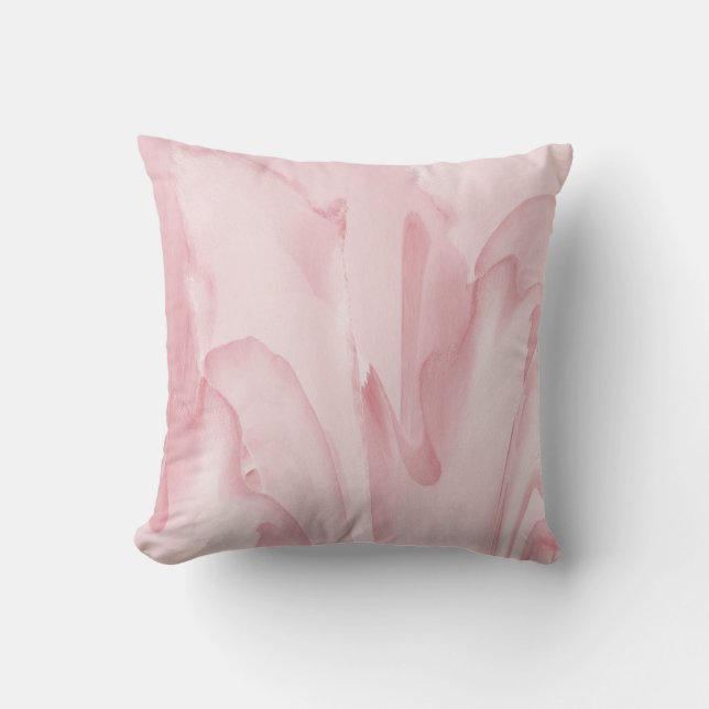 Precious Pink Throw Pillow (Front)