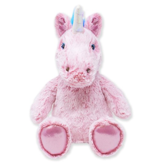 Precious Pink Unicorn Love Stuffed Plush Animal (Front w/o shirt)