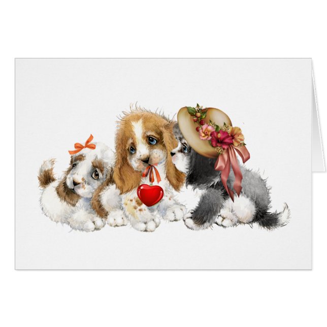 Precious Puppies Cards (Front Horizontal)
