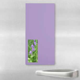 Precious Purple Bell Flowers Magnetic Notepad