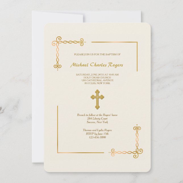 Precious Radiance Religious Invitation (Front)