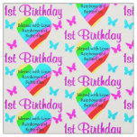 PRECIOUS RAINBOW 1ST BIRTHDAY FABRIC