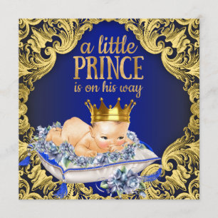 Precious Royal Prince Baby Shower Invitation