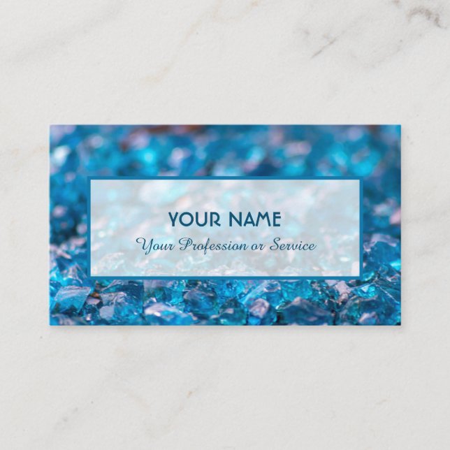 Precious sapphire gem business card (Front)
