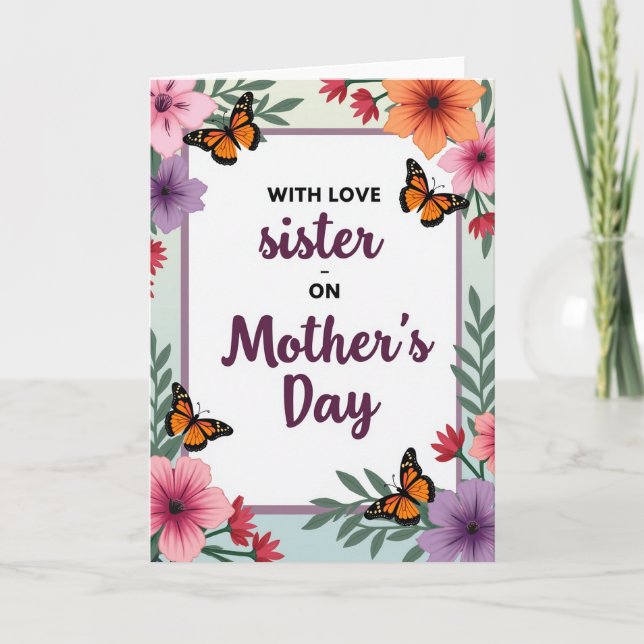Precious Sister Mothers Day Card (Front)