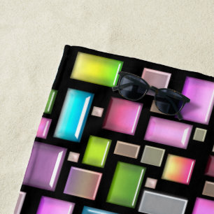 Precious stones and mother of pearl  beach towel